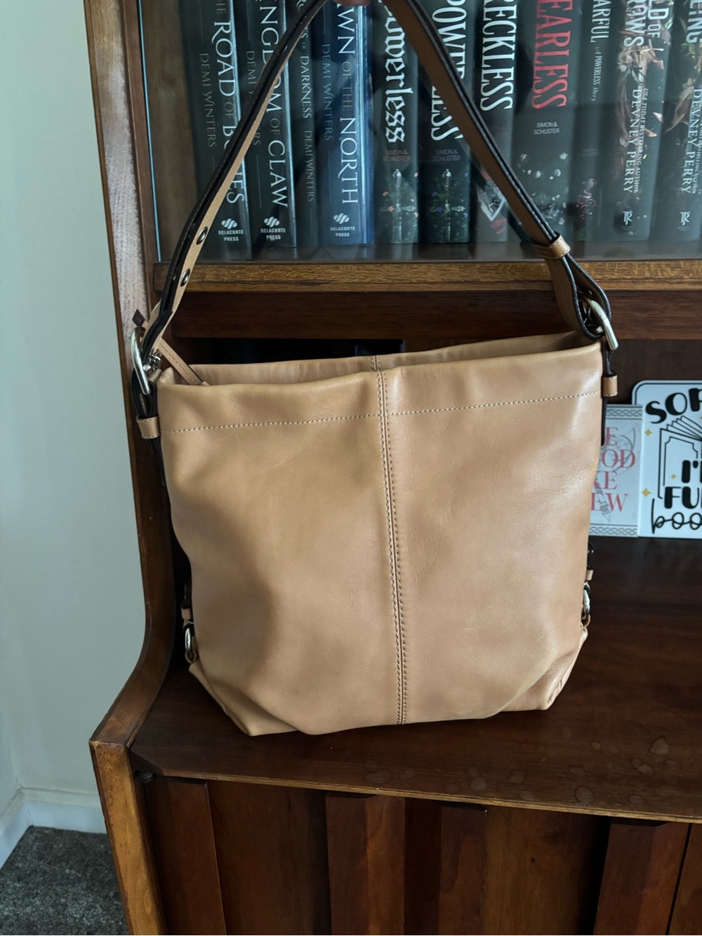 Coach Hobo Slouch Tan Leather Shoulder Bag 2010